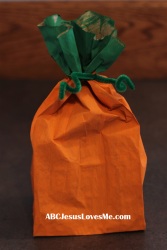 Pumpkin Paper Bag Craft